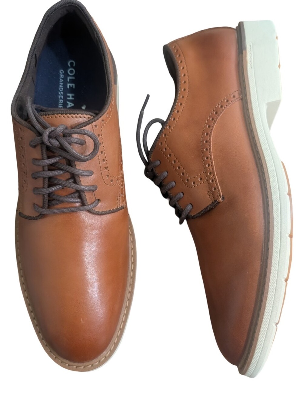 Cole Haan Grand Series "The Go-To" plain toe oxford shoes  British tan Size 10.5